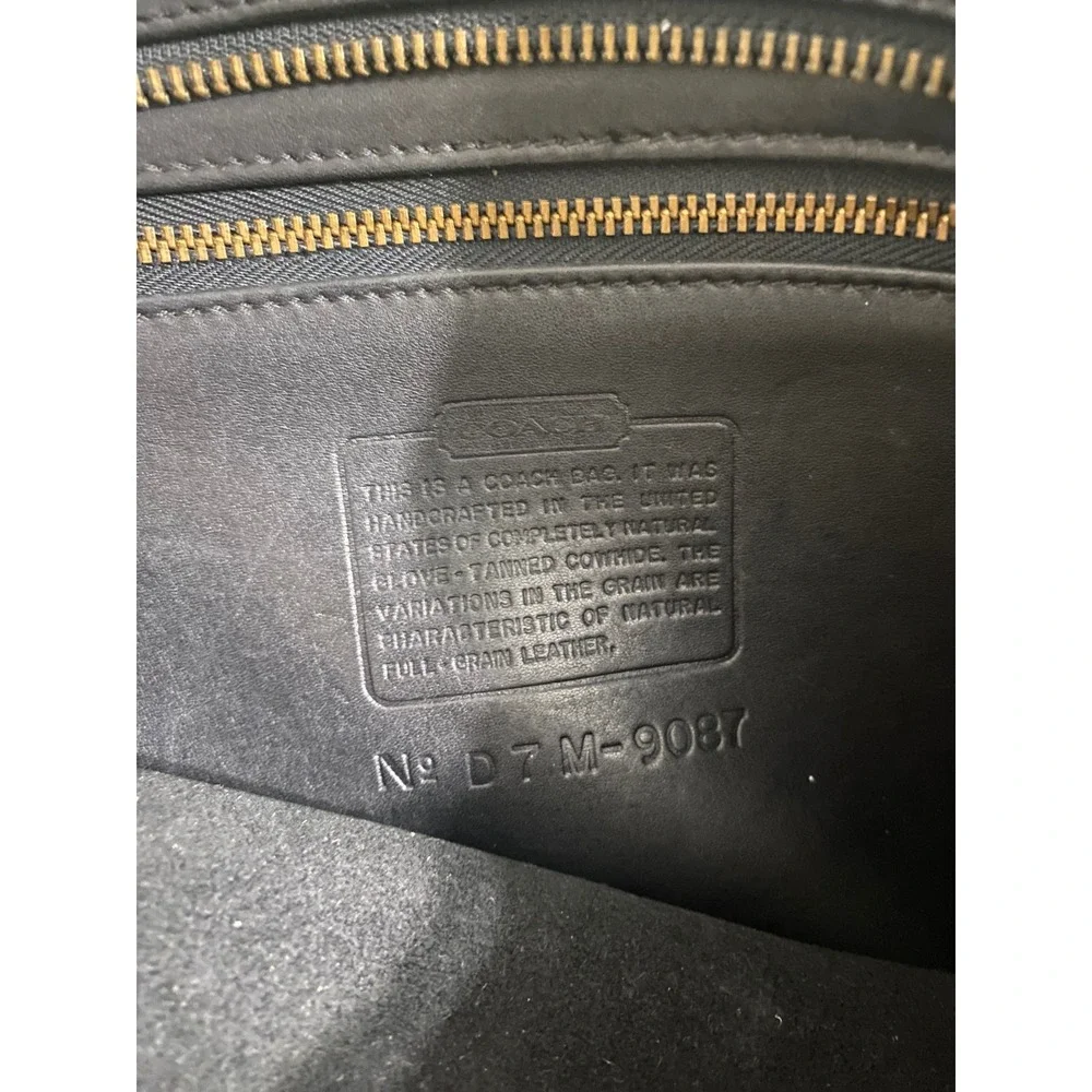 Vintage Coach Crossbody Bag Black Leather 9087 Made in USA